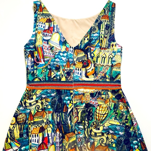 Anthropologie Weston City Scape Peplum Top Size XS - Picture 6 of 7